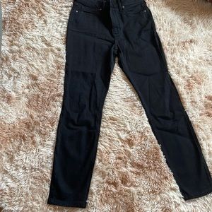 Lauren Conrad Black Mid-Rise Skinny Jeans